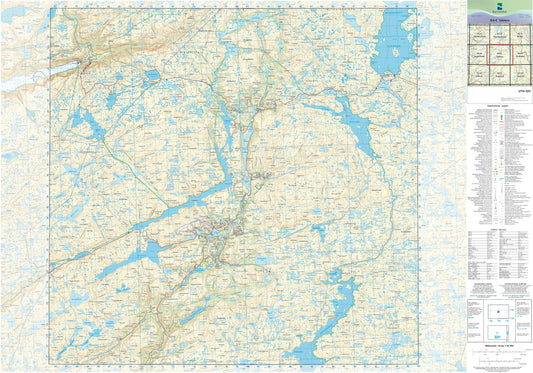 Kartverket N50 kartblad 04-C Sinnes