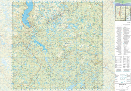 Kartverket N50 kartblad 04-F Felle