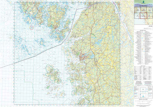 Kartverket N50 kartblad 04-J Skjærhalden