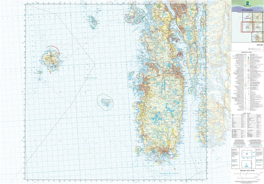Kartverket N50 kartblad 05-A Karmøy