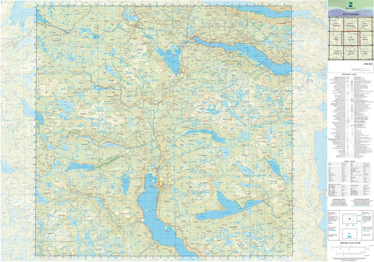Kartverket N50 kartblad 05-F Fyresdal