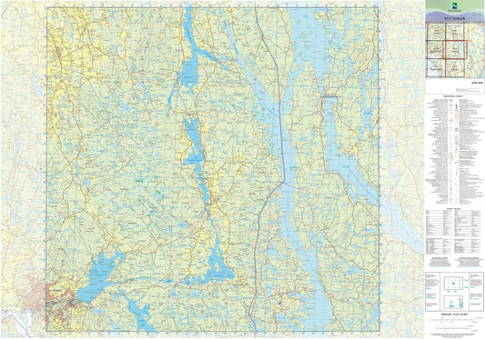 Kartverket N50 kartblad 05-L Aremark