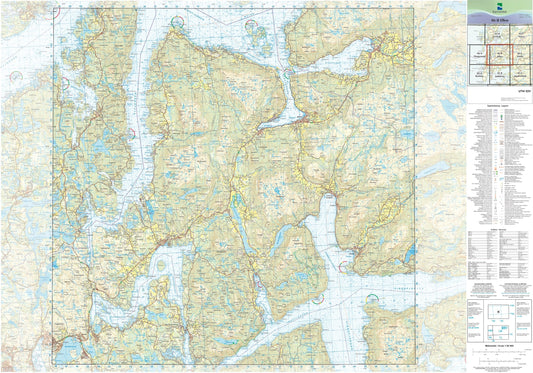 Kartverket N50 kartblad 06-B Ølen