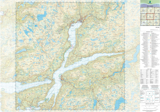 Kartverket N50 kartblad 06-C Sauda