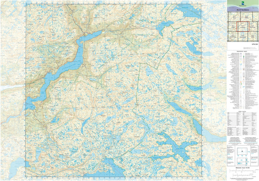 Kartverket N50 kartblad 06-D Nesflaten