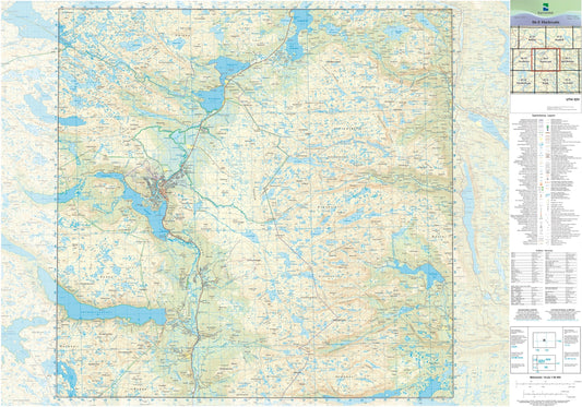 Kartverket N50 kartblad 06-E Hartevatn