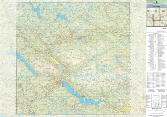 Kartverket N50 kartblad 06-G Seljord