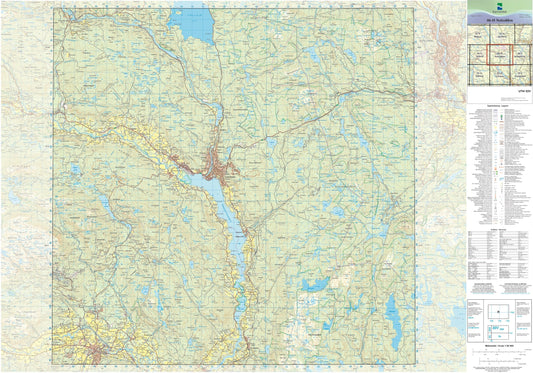 Kartverket N50 kartblad 06-H Notodden