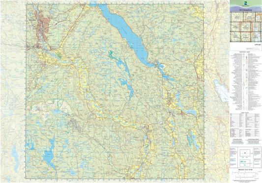 Kartverket N50 kartblad 06-I Kongsberg
