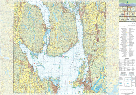 Kartverket N50 kartblad 06-J Moss