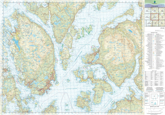 Kartverket N50 kartblad 07-B Leirvik