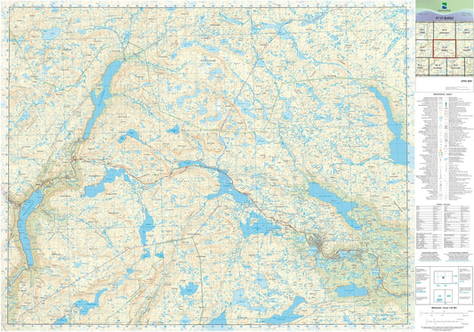 Kartverket N50 kartblad 07-D Røldal
