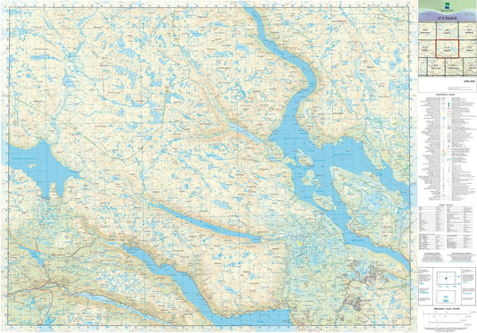 Kartverket N50 kartblad 07-E Haukeli