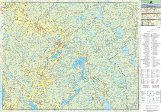 Kartverket N50 kartblad 07-J Bjørkelangen