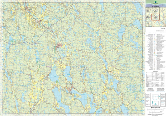 Kartverket N50 kartblad 07-K Magnor