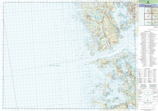 Kartverket N50 kartblad 08-A Telavåg