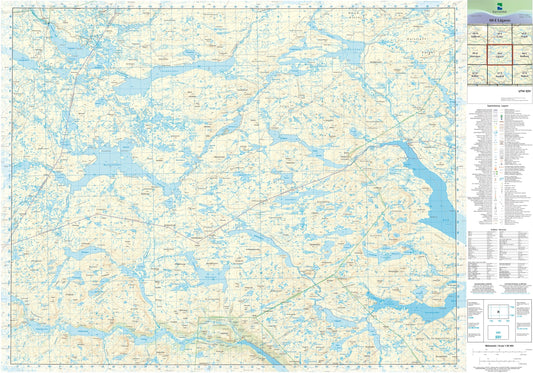 Kartverket N50 kartblad 08-E Lågaros