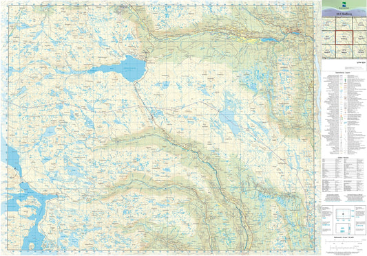 Kartverket N50 kartblad 08-F Rødberg