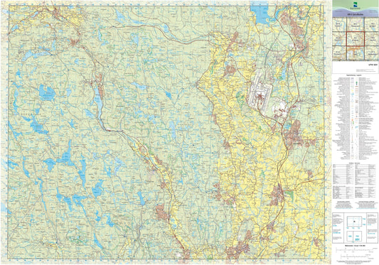 Kartverket N50 kartblad 08-I Jessheim