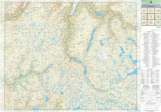 Kartverket N50 kartblad 10-D Flåm