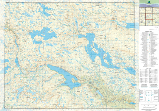 Kartverket N50 kartblad 10-E Djup