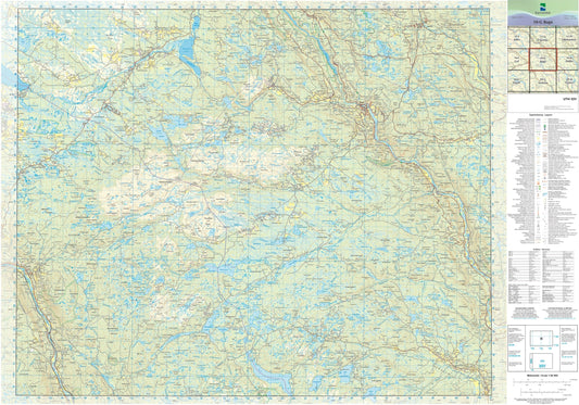 Kartverket N50 kartblad 10-G Bagn