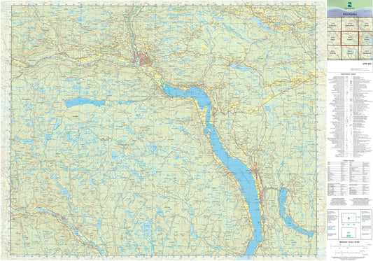 Kartverket N50 kartblad 10-H Dokka