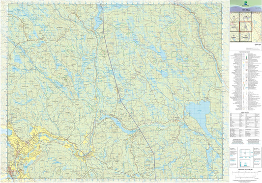 Kartverket N50 kartblad 10-K Flisa