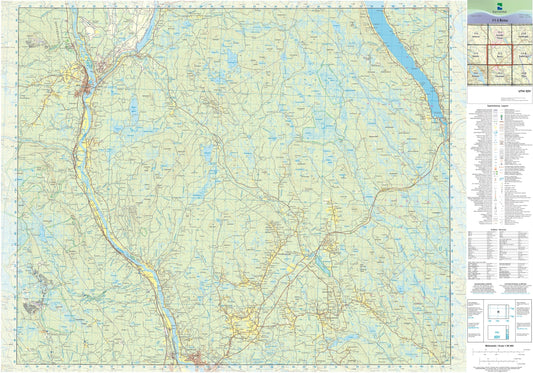 Kartverket N50 kartblad 11-J Rena