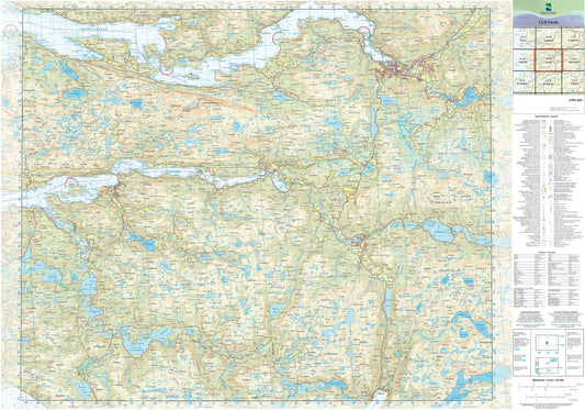 Kartverket N50 kartblad 12-B Førde