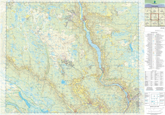Kartverket N50 kartblad 12-H Tretten