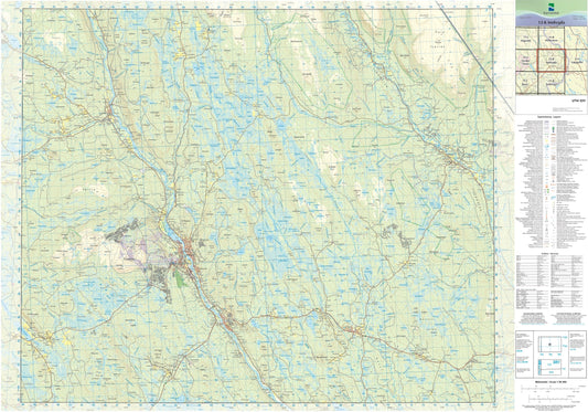 Kartverket N50 kartblad 12-K Innbygda