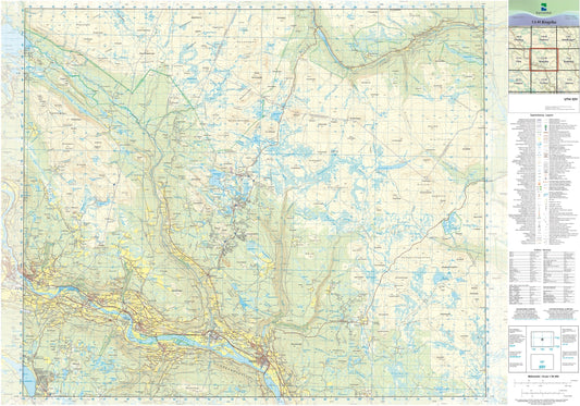 Kartverket N50 kartblad 13-H Ringebu