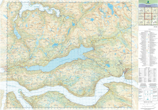 Kartverket N50 kartblad 14-C Stryn