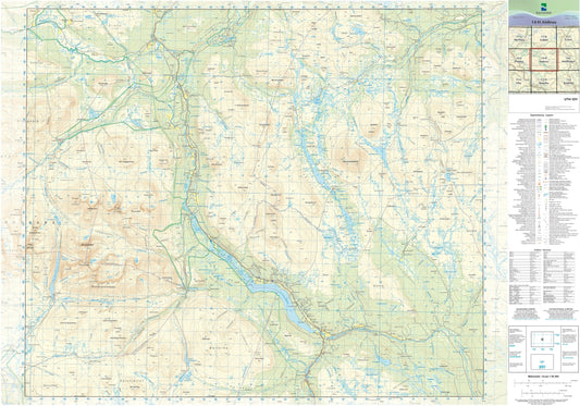 Kartverket N50 kartblad 14-H Atnbrua
