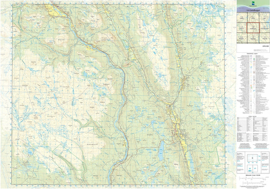 Kartverket N50 kartblad 14-I Jutulhogget