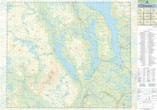 Kartverket N50 kartblad 14-J Femundsenden