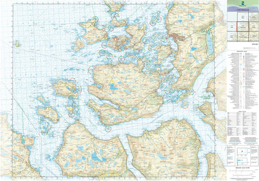 Kartverket N50 kartblad 15-B Ulsteinvik