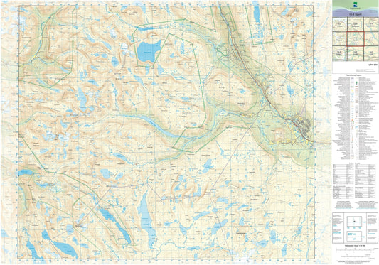Kartverket N50 kartblad 15-E Bjorli