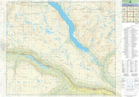 Kartverket N50 kartblad 15-F Lesja
