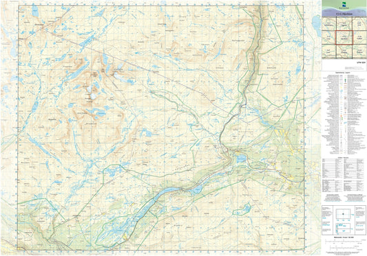 Kartverket N50 kartblad 15-G Hjerkinn