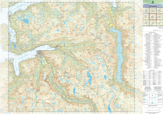 Kartverket N50 kartblad 16-D Åndalsnes
