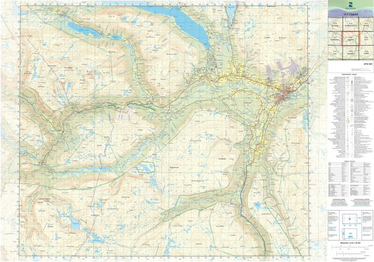 Kartverket N50 kartblad 16-F Oppdal