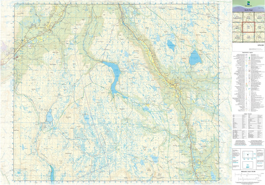 Kartverket N50 kartblad 16-G Yset