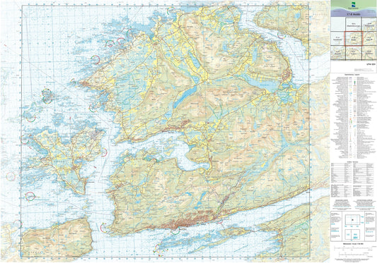 Kartverket N50 kartblad 17-B Molde