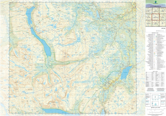 Kartverket N50 kartblad 17-E Trollheimshytta