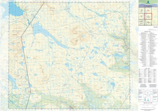 Kartverket N50 kartblad 17-I Nedalshytta