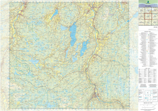 Kartverket N50 kartblad 18-E Melhus
