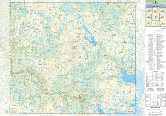 Kartverket N50 kartblad 18-G Tydal