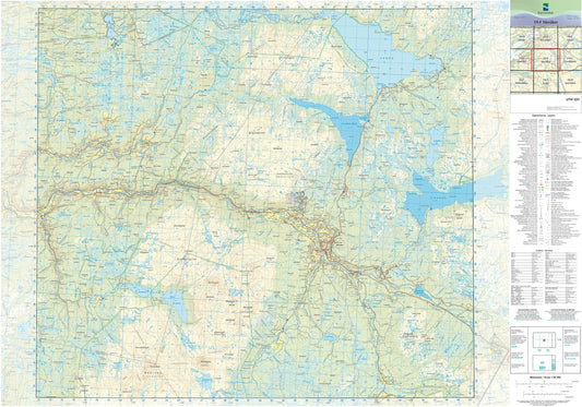 Kartverket N50 kartblad 19-F Meråker